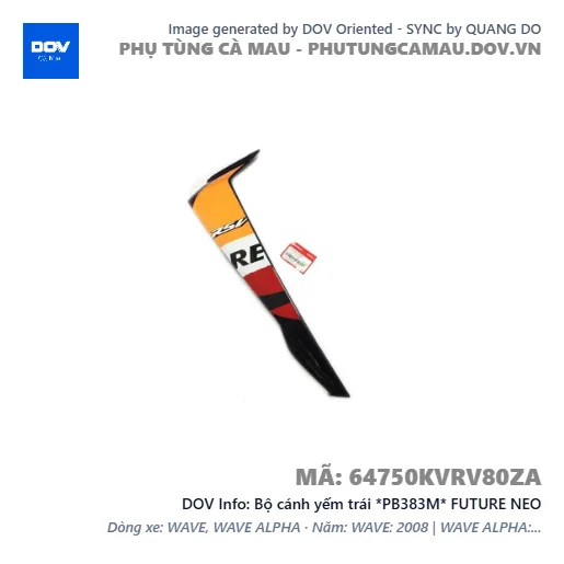 Bộ cánh yếm trái *PB383M* FUTURE NEO — 64750KVRV80ZA