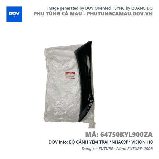 BỘ CÁNH YẾM TRÁI *NHA69P* VISION 110 — 64750KYL900ZA