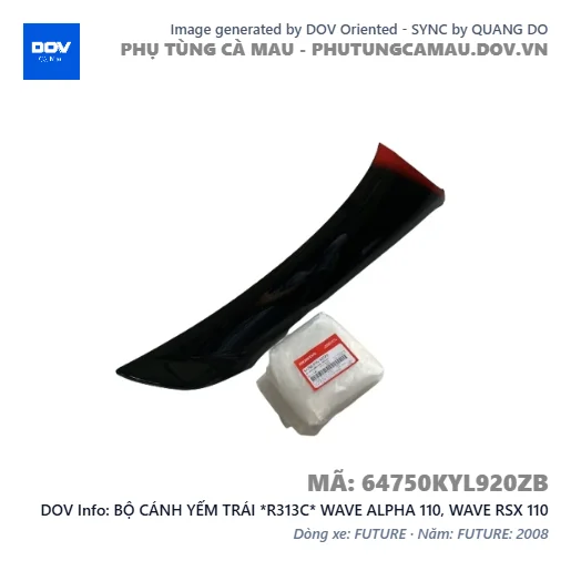 BỘ CÁNH YẾM TRÁI *R313C* WAVE ALPHA 110, WAVE RSX 110 — 64750KYL920ZB