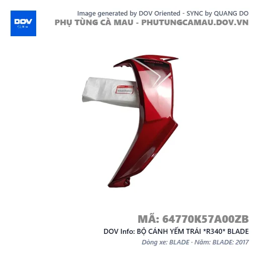 BỘ CÁNH YẾM TRÁI *R340* BLADE — 64770K57A00ZB