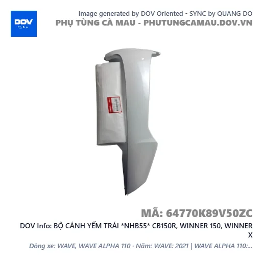BỘ CÁNH YẾM TRÁI *NHB55* CB150R, WINNER 150, WINNER X — 64770K89V50ZC