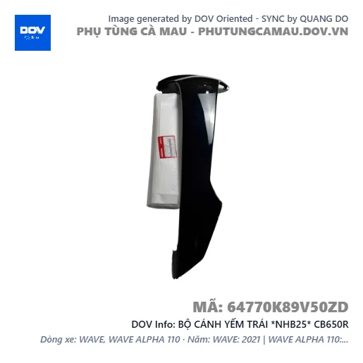 BỘ CÁNH YẾM TRÁI *NHB25* CB650R — 64770K89V50ZD