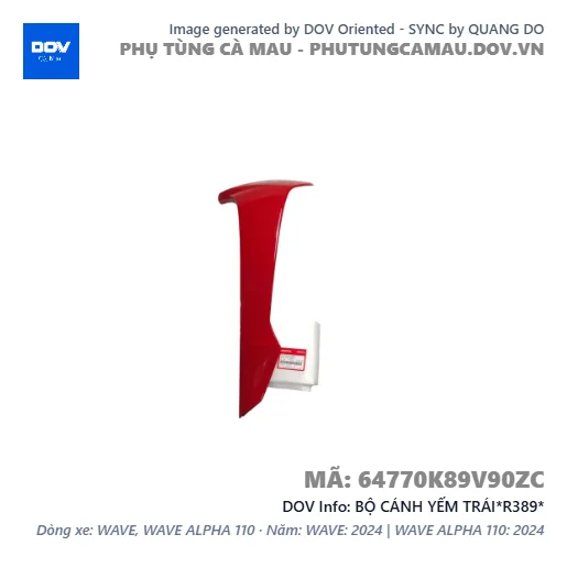 BỘ CÁNH YẾM TRÁI*R389*  — 64770K89V90ZC