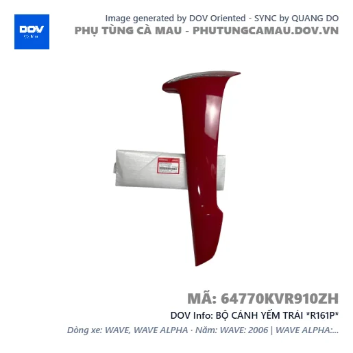 BỘ CÁNH YẾM TRÁI *R161P*  — 64770KVR910ZH