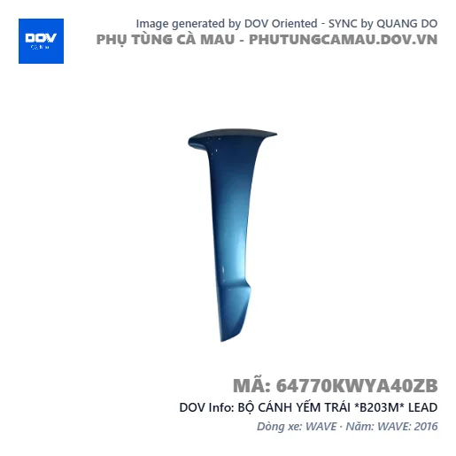 BỘ CÁNH YẾM TRÁI *B203M* LEAD — 64770KWYA40ZB
