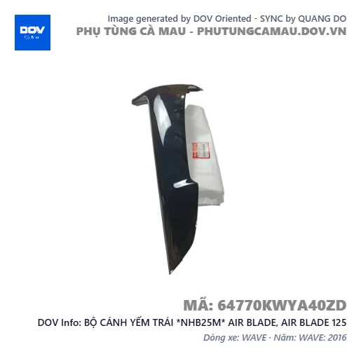 BỘ CÁNH YẾM TRÁI *NHB25M* AIR BLADE, AIR BLADE 125 — 64770KWYA40ZD