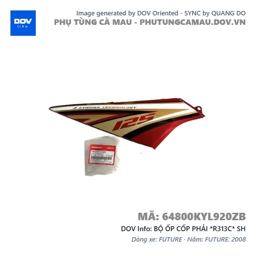 BỘ ỐP CỐP PHẢI *R313C* SH — 64800KYL920ZB