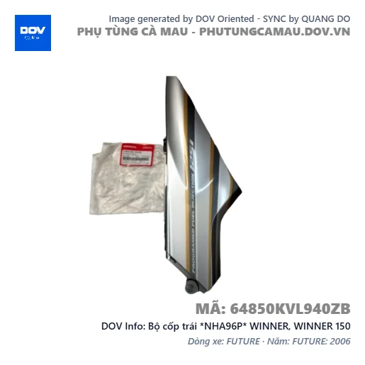 Bộ cốp trái *NHA96P* WINNER, WINNER 150 — 64850KVL940ZB