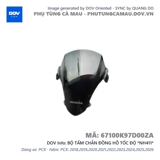 BỘ TẤM CHẮN ĐỒNG HỒ TỐC ĐỘ *NH411*  — 67100K97D00ZA