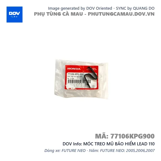 MÓC TREO MŨ BẢO HIỂM LEAD 110 — 77106KPG900