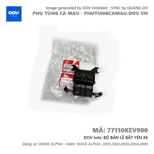 BỘ BẢN LỀ BẮT YÊN XE — 77110KEV900