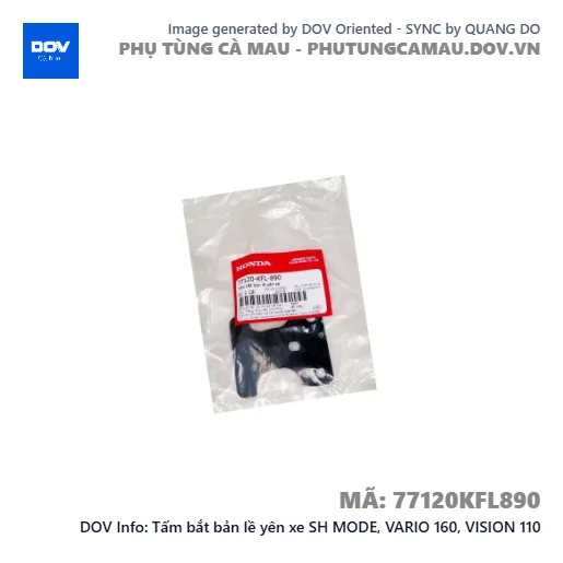 Tấm bắt bản lề yên xe SH MODE, VARIO 160, VISION 110 — 77120KFL890