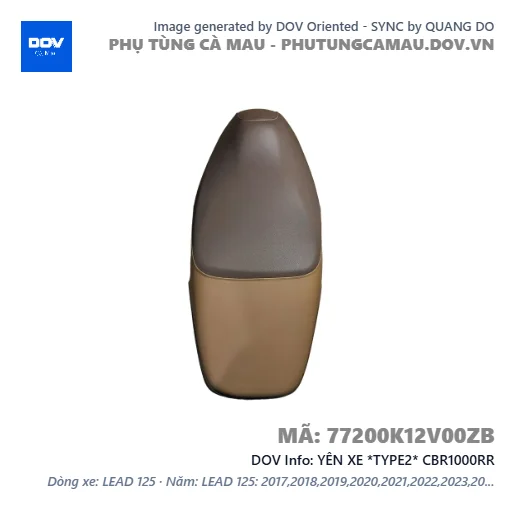 YÊN XE *TYPE2* CBR1000RR — 77200K12V00ZB