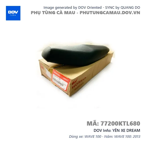 YÊN XE DREAM — 77200KTL680