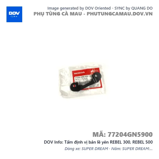 Tấm định vị bản lề yên REBEL 300, REBEL 500 — 77204GN5900