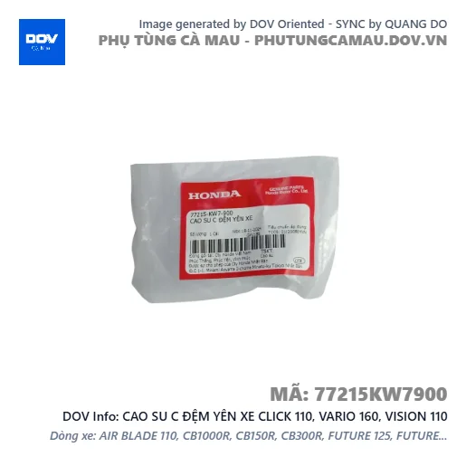 CAO SU C ĐỆM YÊN XE CLICK 110, VARIO 160, VISION 110 — 77215KW7900