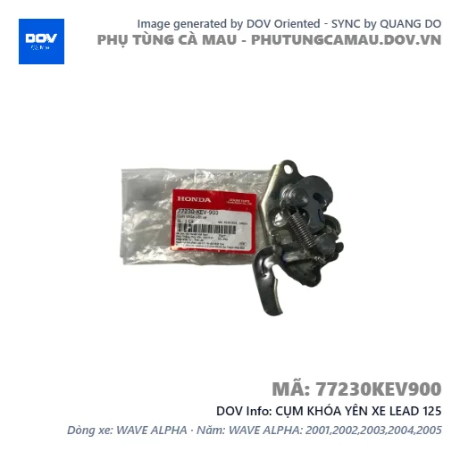 CỤM KHÓA YÊN XE LEAD 125 — 77230KEV900
