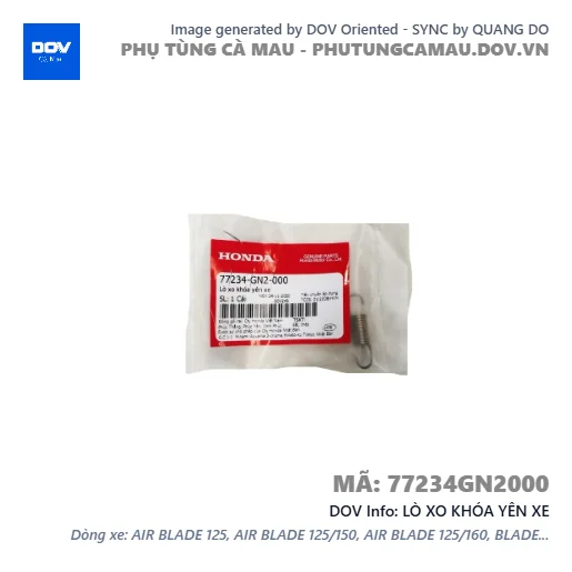 LÒ XO KHÓA YÊN XE — 77234GN2000