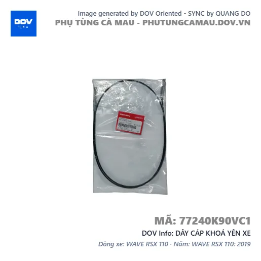 DÂY CÁP KHOÁ YÊN XE — 77240K90VC1
