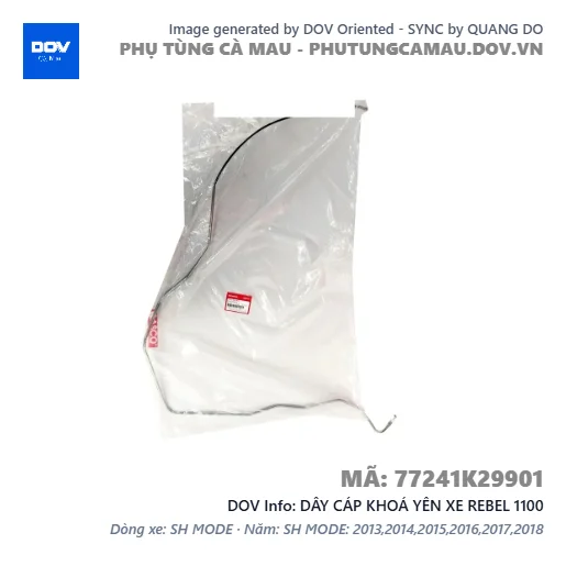 DÂY CÁP KHOÁ YÊN XE REBEL 1100 — 77241K29901