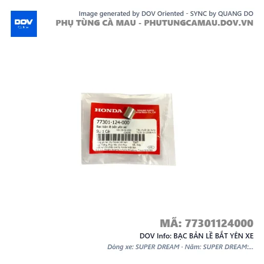 BẠC BẢN LỀ BẮT YÊN XE — 77301124000