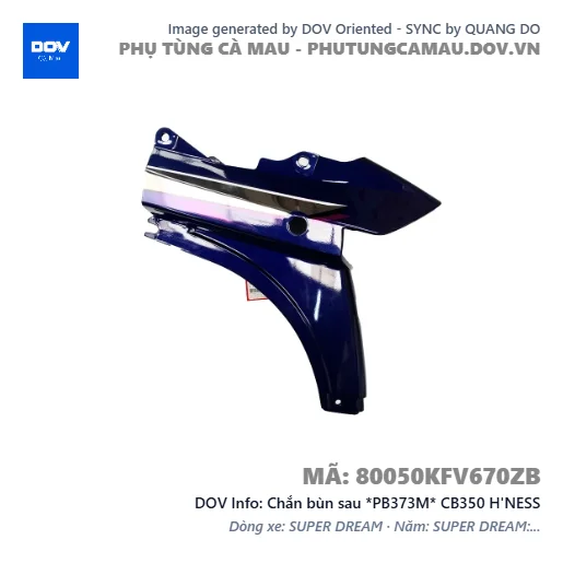 Chắn bùn sau *PB373M* CB350 H'NESS — 80050KFV670ZB