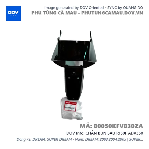 CHẮN BÙN SAU R150F ADV350 — 80050KFV830ZA
