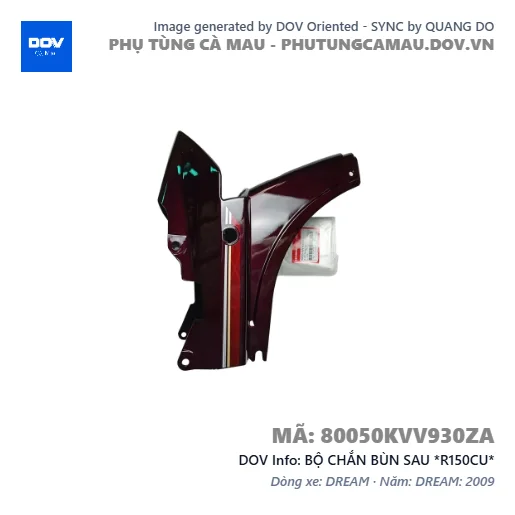 BỘ CHẮN BÙN SAU *R150CU*  — 80050KVV930ZA