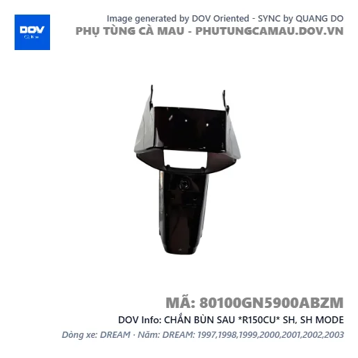 CHẮN BÙN SAU *R150CU* SH, SH MODE — 80100GN5900ABZM