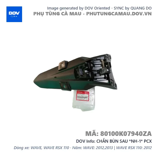 CHẮN BÙN SAU *NH-1* PCX — 80100K07940ZA