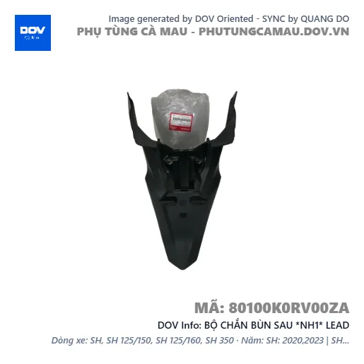 BỘ CHẮN BÙN SAU *NH1* LEAD — 80100K0RV00ZA