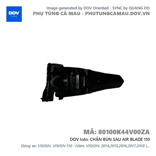 CHẮN BÙN SAU AIR BLADE 110 — 80100K44V00ZA