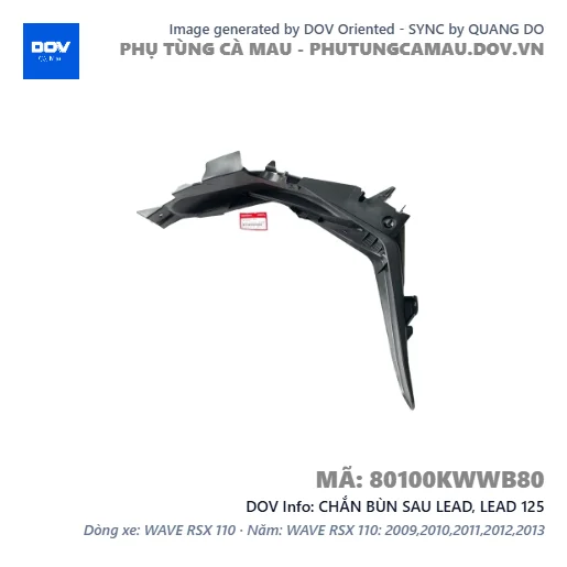 CHẮN BÙN SAU LEAD, LEAD 125 — 80100KWWB80