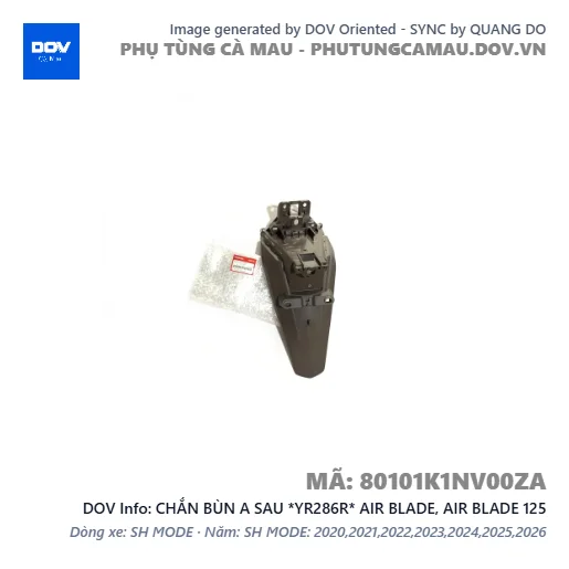CHẮN BÙN A SAU *YR286R* AIR BLADE, AIR BLADE 125 — 80101K1NV00ZA