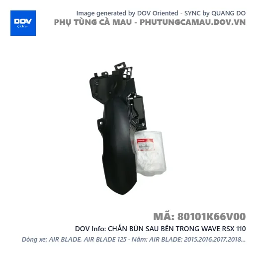 CHẮN BÙN SAU BÊN TRONG WAVE RSX 110 — 80101K66V00