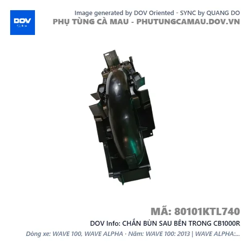 CHẮN BÙN SAU BÊN TRONG CB1000R — 80101KTL740