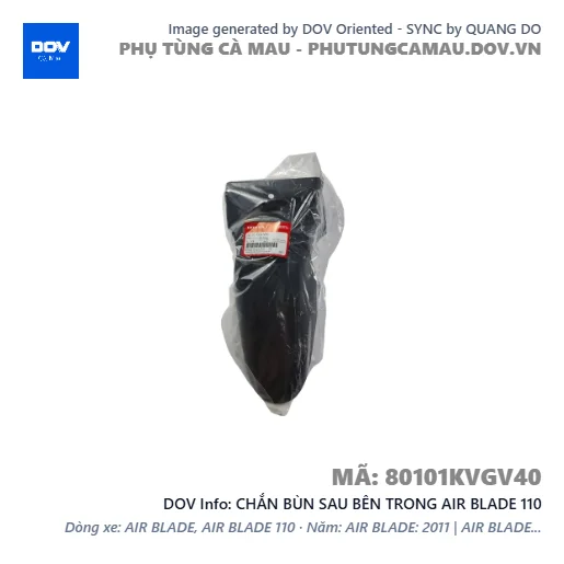 CHẮN BÙN SAU BÊN TRONG AIR BLADE 110 — 80101KVGV40