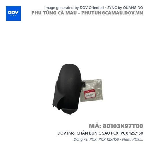 CHẮN BÙN C SAU PCX, PCX 125/150 — 80103K97T00