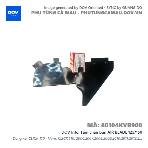 Tấm chắn bùn AIR BLADE 125/150 — 80104KVB900