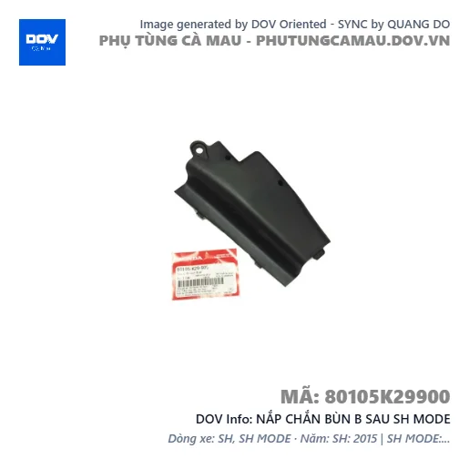 NẮP CHẮN BÙN B SAU SH MODE — 80105K29900