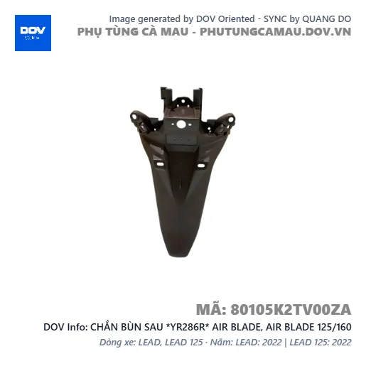 CHẮN BÙN SAU *YR286R* AIR BLADE, AIR BLADE 125/160 — 80105K2TV00ZA