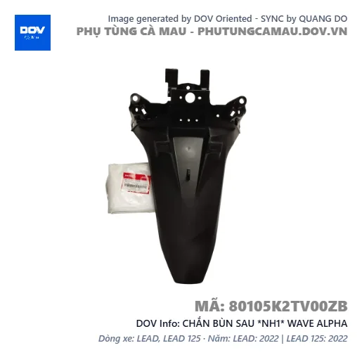 CHẮN BÙN SAU *NH1* WAVE ALPHA — 80105K2TV00ZB