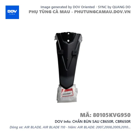CHẮN BÙN SAU CB650R, CBR650R — 80105KVG950
