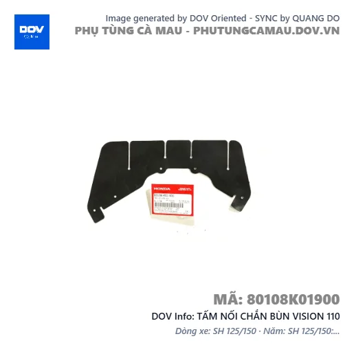 TẤM NỐI CHẮN BÙN VISION 110 — 80108K01900