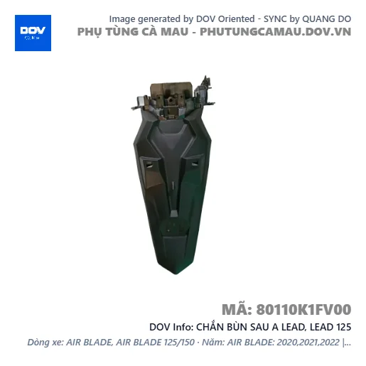 CHẮN BÙN SAU A LEAD, LEAD 125 — 80110K1FV00