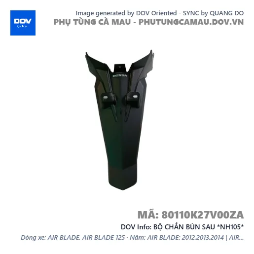 BỘ CHẮN BÙN SAU *NH105*  — 80110K27V00ZA