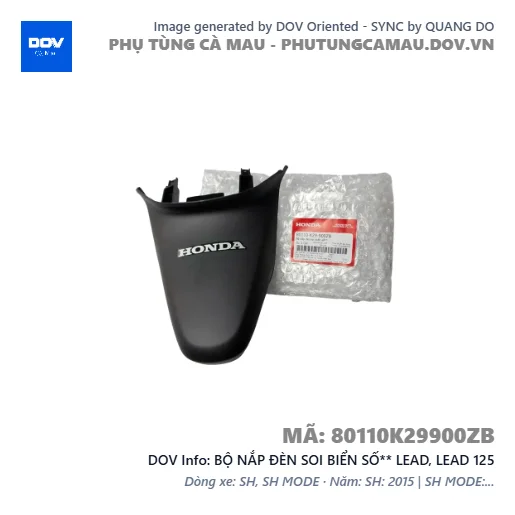 BỘ NẮP ĐÈN SOI BIỂN SỐ** LEAD, LEAD 125 — 80110K29900ZB