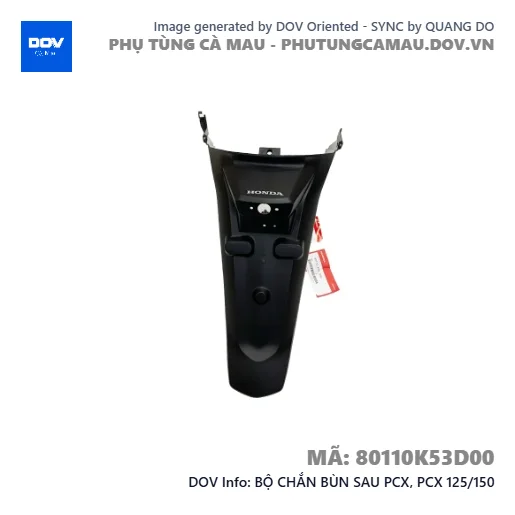 BỘ CHẮN BÙN SAU PCX, PCX 125/150 — 80110K53D00