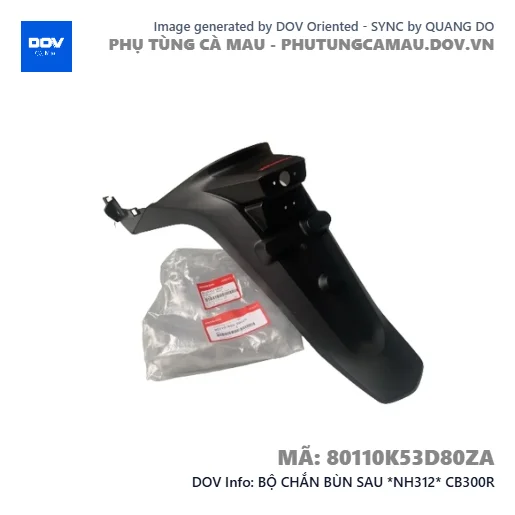 BỘ CHẮN BÙN SAU *NH312* CB300R — 80110K53D80ZA