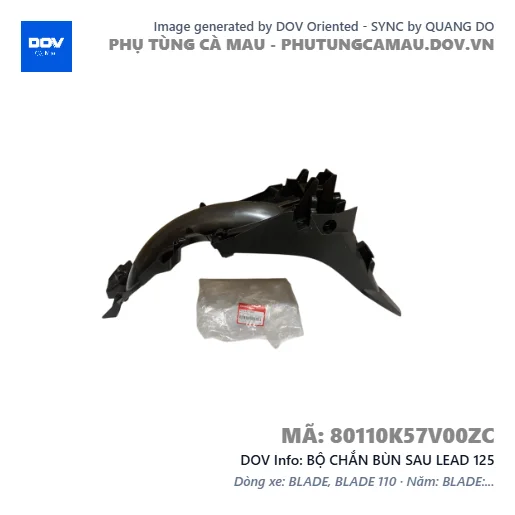BỘ CHẮN BÙN SAU LEAD 125 — 80110K57V00ZC